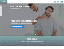 Tablet Screenshot of napachiropracticcenter.com